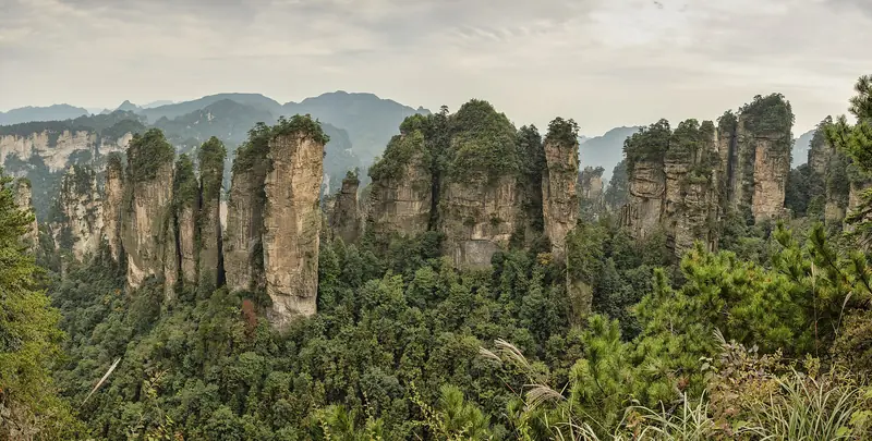 Zhangjiajie sandstone pillars