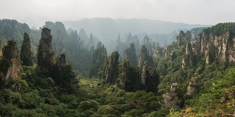 Zhangjiajie sandstone pillars
